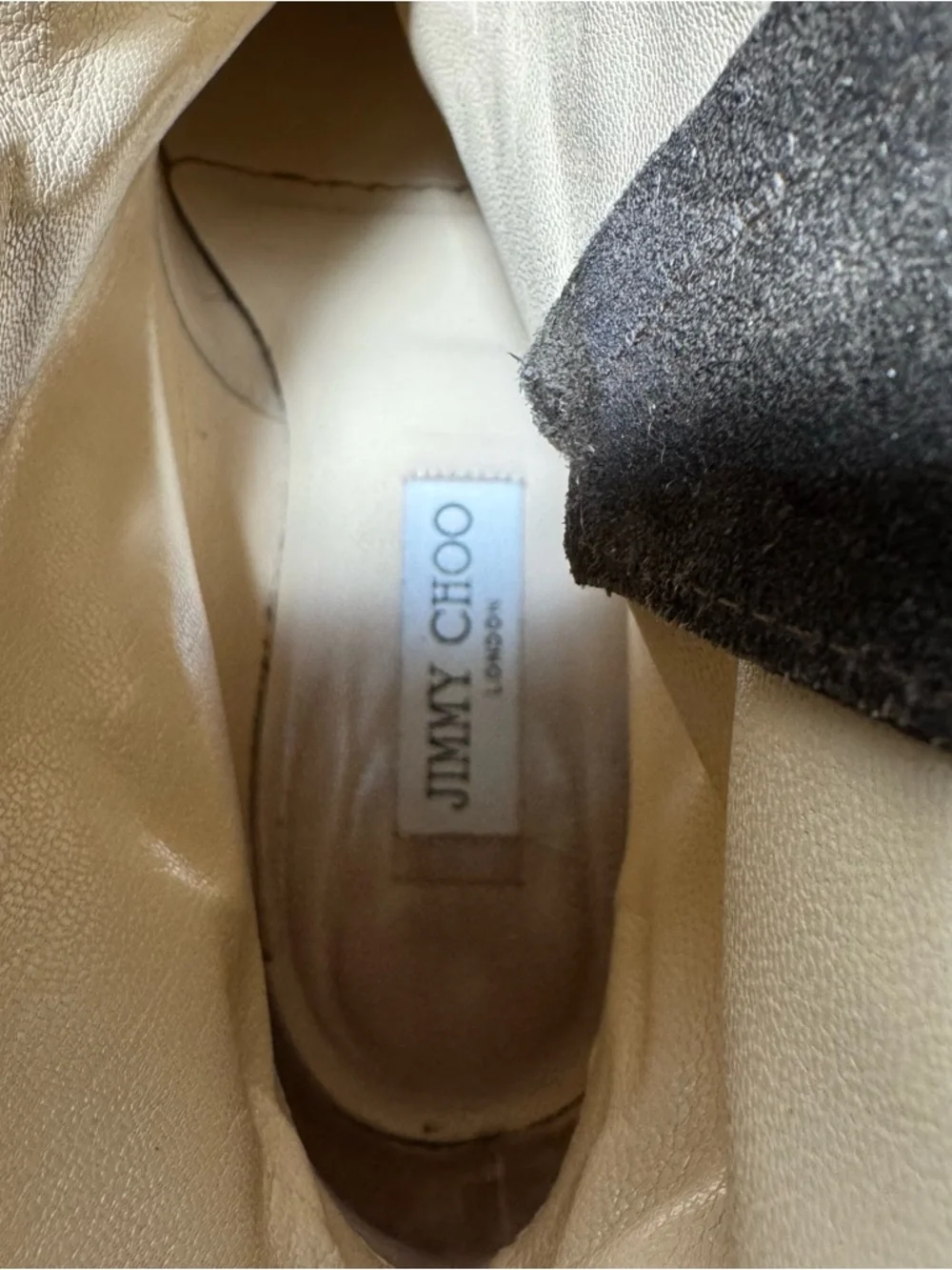 JIMMY CHOO YOUTH Brown Suede
Buckled Biker Combat Boots Size 381/2 - Picture 15 of 16